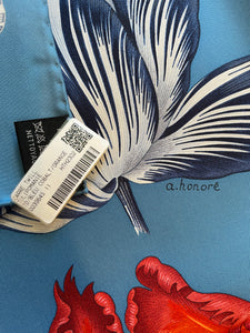 Hermes 100% Silk Twill Scarf “Tulipomanie” by Aline Honoré.