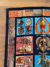 Load image into Gallery viewer, Hermes Cashmere and Silk Scarf “Persona” by Loïc Dubigeon.