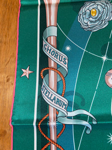 Hermes Vintage Silk Scarf «Chorus Stellarum» by Daiske Nomura.