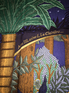 Hermès Cashmere/Silk Shawl “Acte III, Scene I, La Clairiere» by Edouard Baribeaud 140