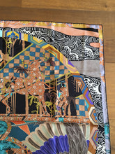 Load image into Gallery viewer, Hermès Silk Scarf « Ex Libris En Kimonos » by Anamorphee