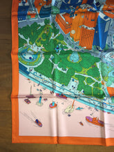 Load image into Gallery viewer, Hermes Silk Scarf “The Battery New-York” by Ugo Gattoni.
