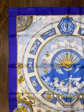 Load image into Gallery viewer, Special edition Hermès Silk Scarf « Chariot » for the occasion of 250th anniversary of the watchmaker Vacheron Constantin by Laurence Bourthoumieux (Toutsy).