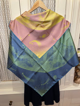 Load image into Gallery viewer, HERMES “Clair de Lune” double face Scarf by Dimitri Rybaltchenko.