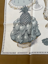 Load image into Gallery viewer, Limited edition Hermes Silk Scarf “Gastronomie” for Hennessy by Christiane Vauzelles et Robert Dumas.