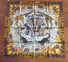 Load image into Gallery viewer, Hermes 100% Silk Scarf « La Marche Du Zambeze » by Ardmore Artists