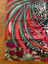 Load image into Gallery viewer, Limited Edition, special issue Hermes Silk Twill Scarf “Jaguar Quetzal” by Alice Shirley.