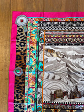 Load image into Gallery viewer, Hermes Silk Twill Scarf “La Femme aux Semelles de Vent” by Aline Honoré.