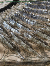 Load image into Gallery viewer, Exceptional beaded Hermès silk chiffon shawl “Le Pegase Lumiere” 140