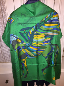 Hermes Silk Scarf “Pegase d’Hermes”