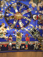Load image into Gallery viewer, Hermes Silk Scarf Kachinas by Kermit Oliver
