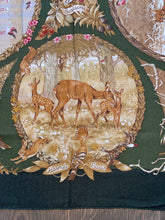 Load image into Gallery viewer, Cashmere/Silk HERMES shawl “Les quatre saison” by Robert Dallet.