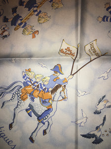 Hermès Silk Twill Scarf « Les Triples » by Nicole Lambert