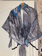 Load image into Gallery viewer, Hermes Cashmere/Silk GM Shawl “Acte III, Scene I, La Clairiere» by Edouard Baribeaud 140.