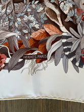 Load image into Gallery viewer, Hermes Silk Scarf «Au Coeur de la Vie» by Aline Honoré.