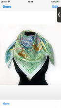 Load image into Gallery viewer, Hermes Silk Scarf “Faubourg Tropical” by Octave Marsal and Théo de Gueltzl.
