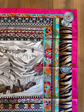 Load image into Gallery viewer, Hermes Silk Twill Scarf “La Femme aux Semelles de Vent” by Aline Honoré.