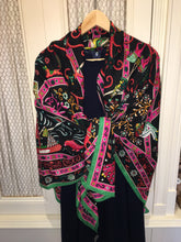 Load image into Gallery viewer, Hermes Cashmere and Silk GM Shawl “Peuple Du Vent” by Christine Henry 140.