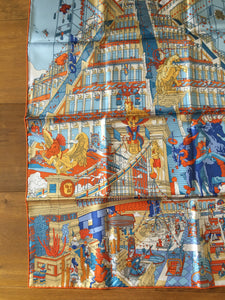 Hermes Silk Scarf “La Legende du Cheval a Plumes scarf” by Ugo Gattoni