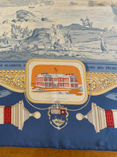 Load image into Gallery viewer, Hermes silk scarf &quot;Rocher de la Vierge, Le Port, Vieux Villa Eugenia A Biarritz” by Hugo Grygkar