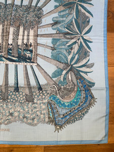 Hermes Cashmere and Silk GM Shawl “Ombres et Lumieres” by Annie Faivre 140.