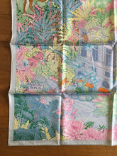 Load image into Gallery viewer, Hermes Silk Scarf “Faubourg Tropical” by Octave Marsal and Théo de Gueltzl.