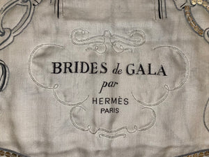 Hermès Brides de Gala Cashmere/Silk Precieux with Sterling silver sequins & beads shawl 140