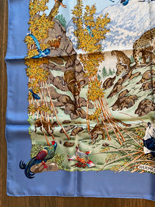 Hermes Silk Twill Scarf “Sichuan” by Robert Dallet.