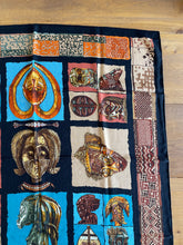 Load image into Gallery viewer, Hermes Cashmere and Silk Scarf “Persona” by Loïc Dubigeon.
