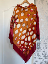 Load image into Gallery viewer, Hermes Cashmere/Silk GM Shawl “Grands Fonds Detail” by Annie Faivre 140.