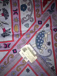 Hermes Cashmere and Silk GM Shawl “Peuple Du Vent” by Christine Henry 140