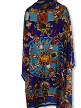 Load image into Gallery viewer, Hermes Silk Plume GM Shawl “Kachinas” by Kermit Oliver 140