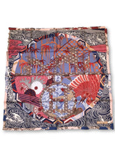Load image into Gallery viewer, Hermes Silk Scarf “Ex Libris En Kimonos&quot; by Anamorphee