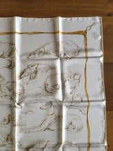 Load image into Gallery viewer, Hermes Silk Twill Scarf «Les Levriers» by Xavier de Poret.