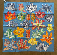Load image into Gallery viewer, Hermes 100% Silk Twill Scarf “Tulipomanie” by Aline Honoré.